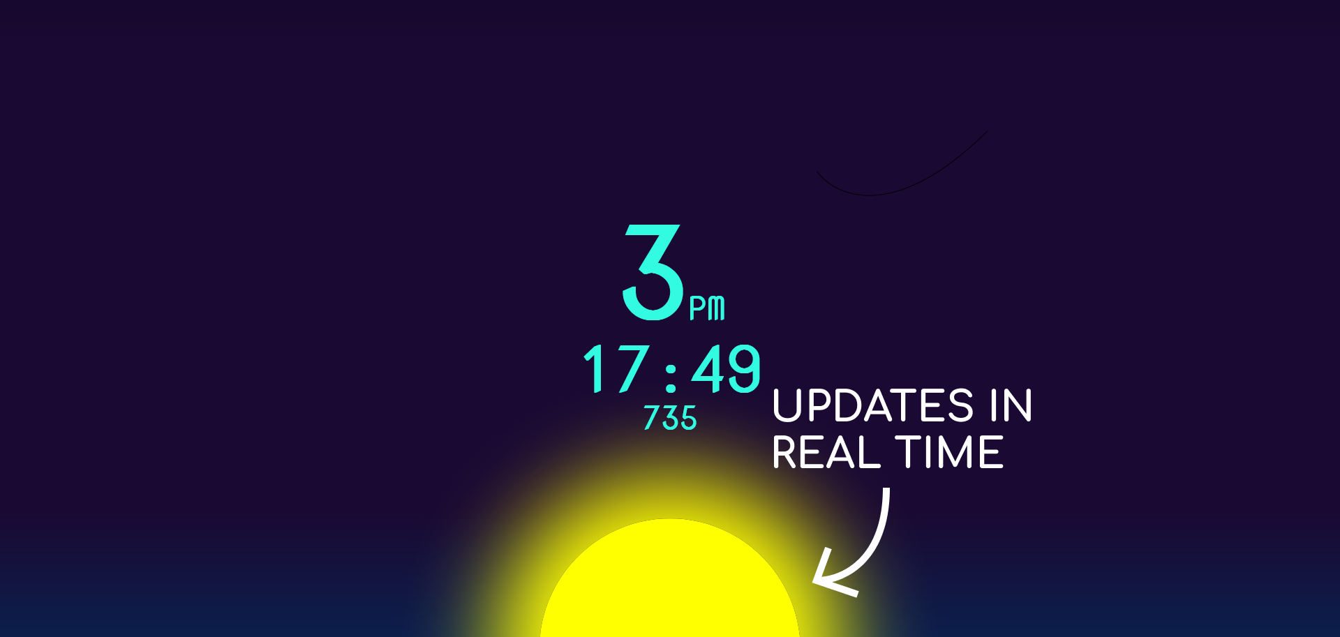 screenshot of RT Clock UI